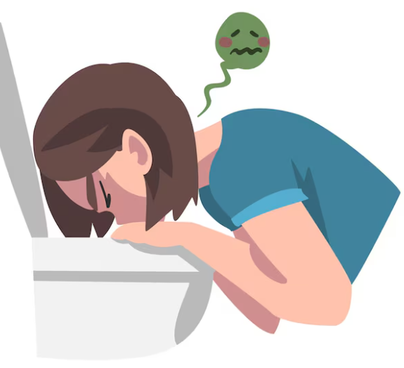 Consult a gastroenterologist for blood in vomiting